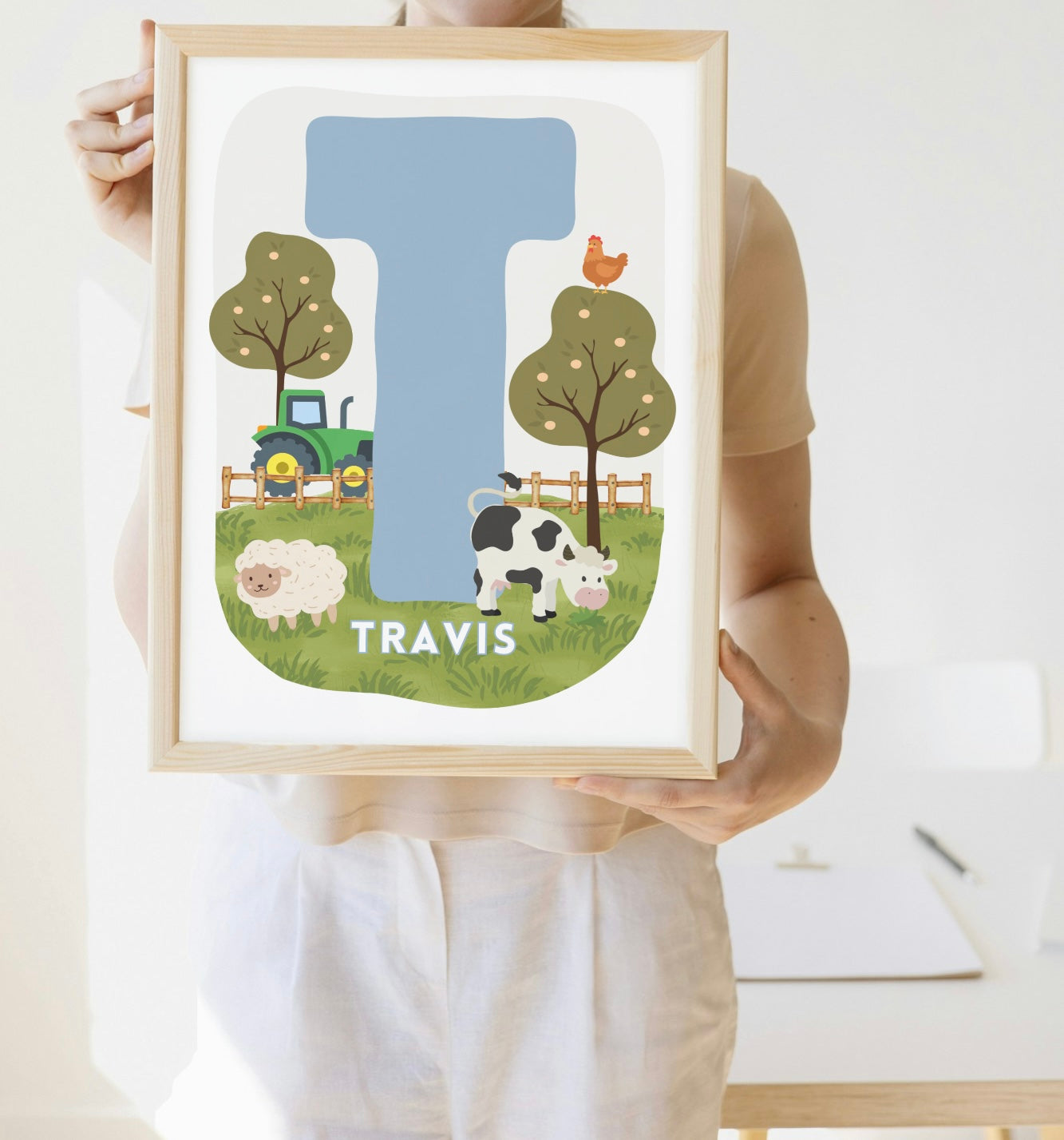 Farm Initial Print