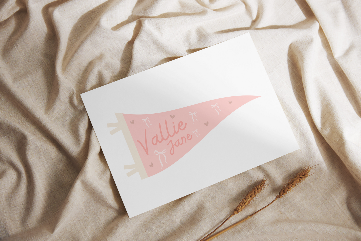 Pennant Banner Name print