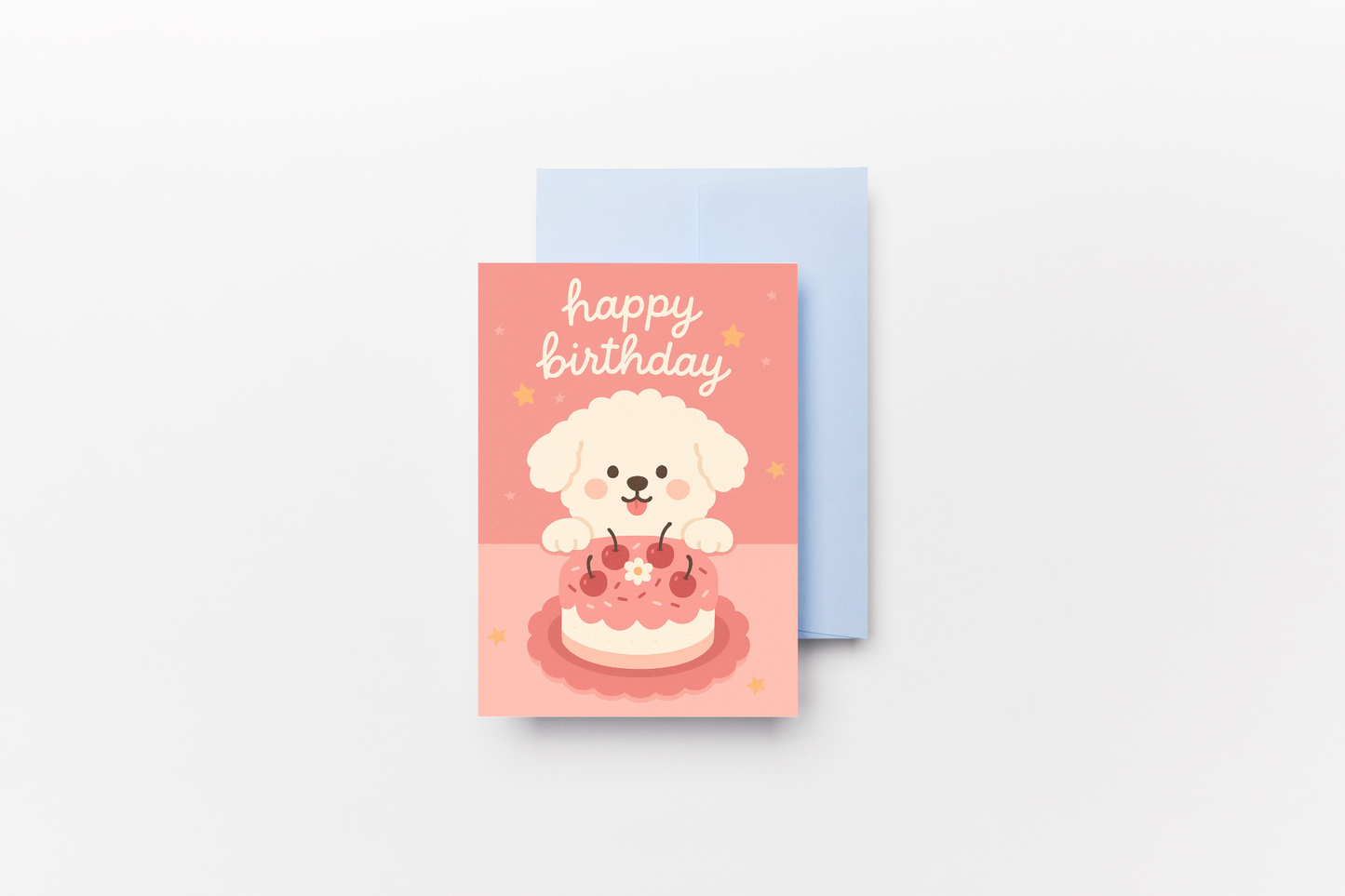 Puppy Cake Birthday Card