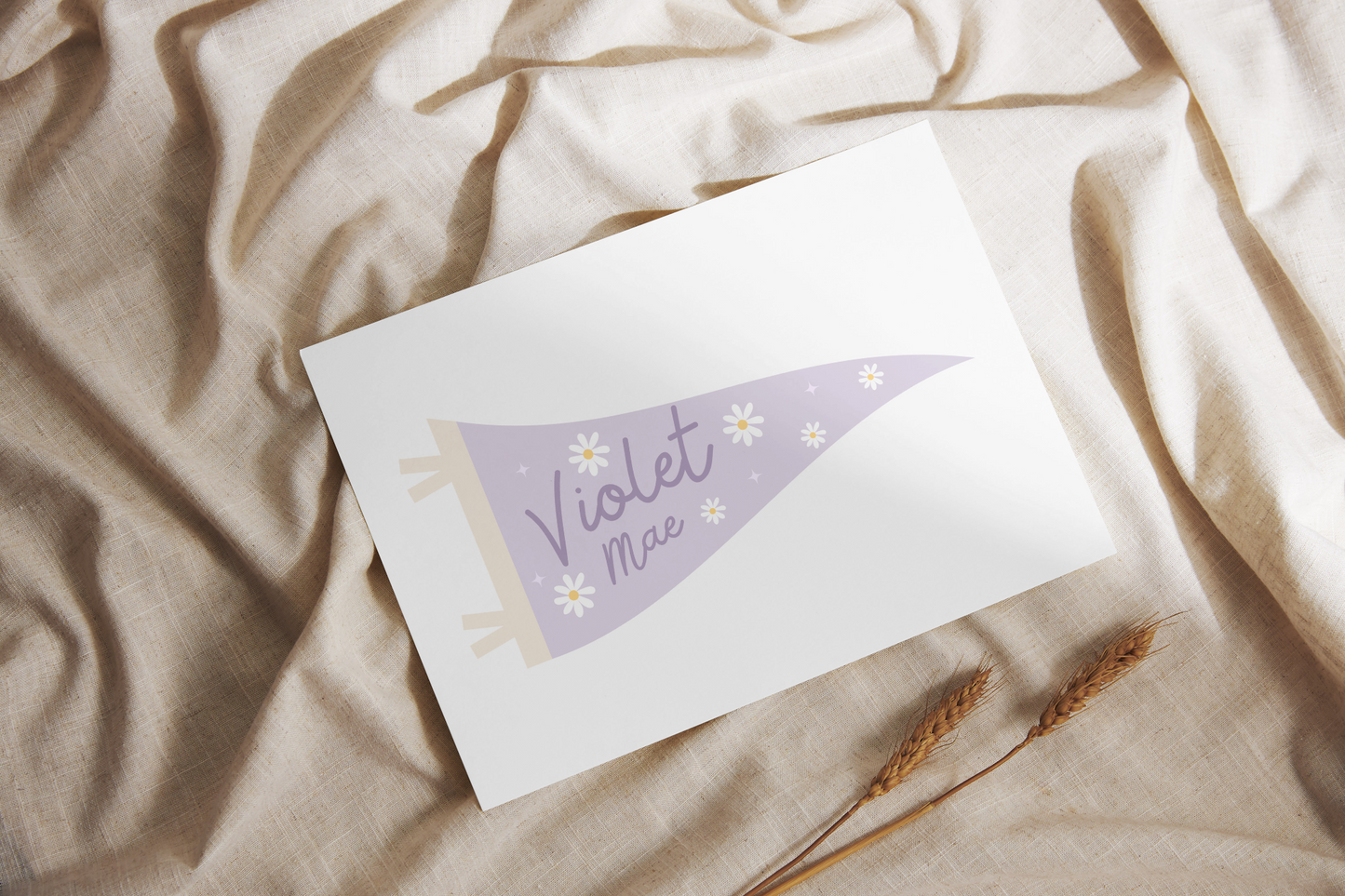 Pennant Banner Name print