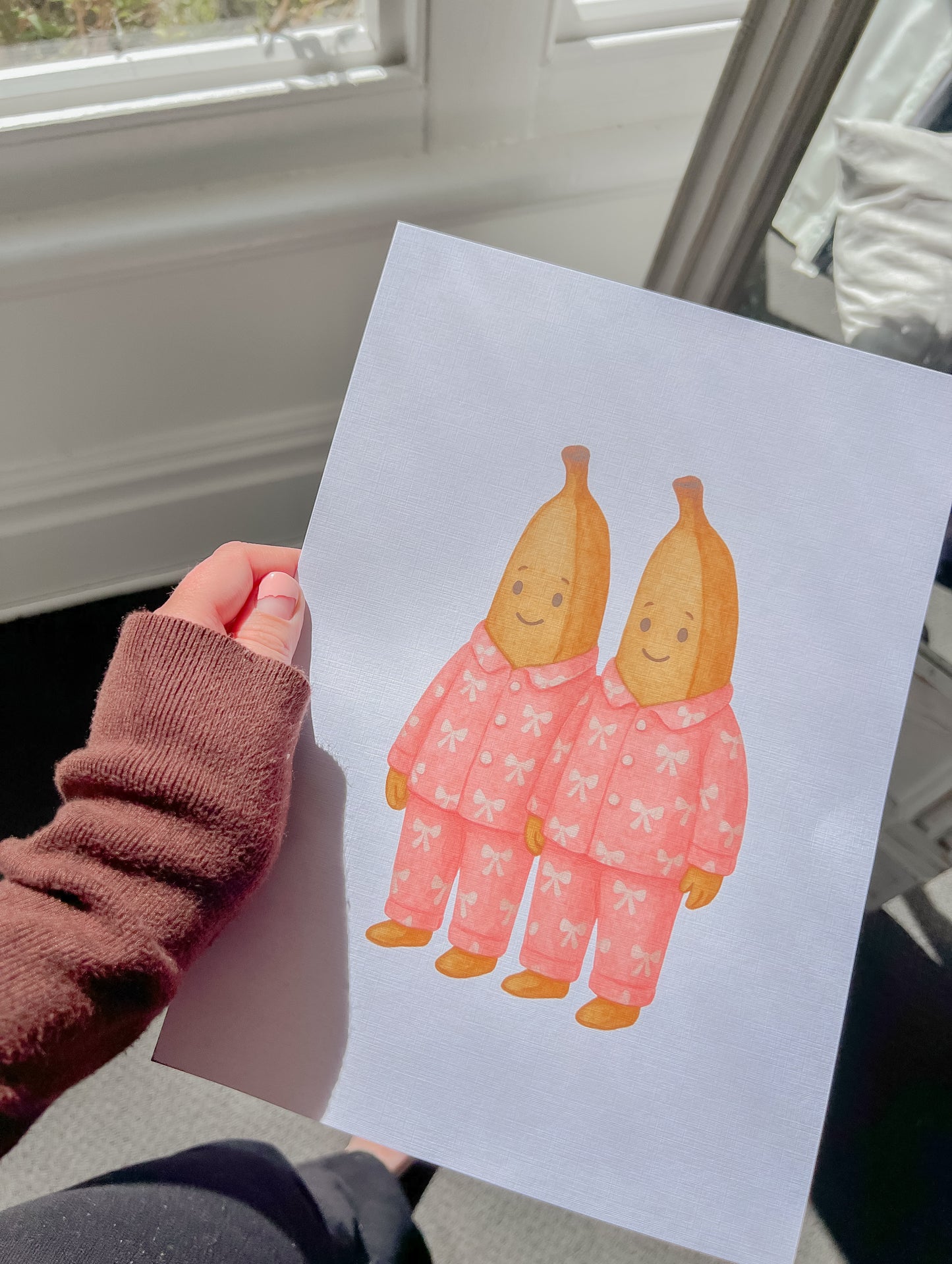 Girly Banana’s in Pyjamas Print