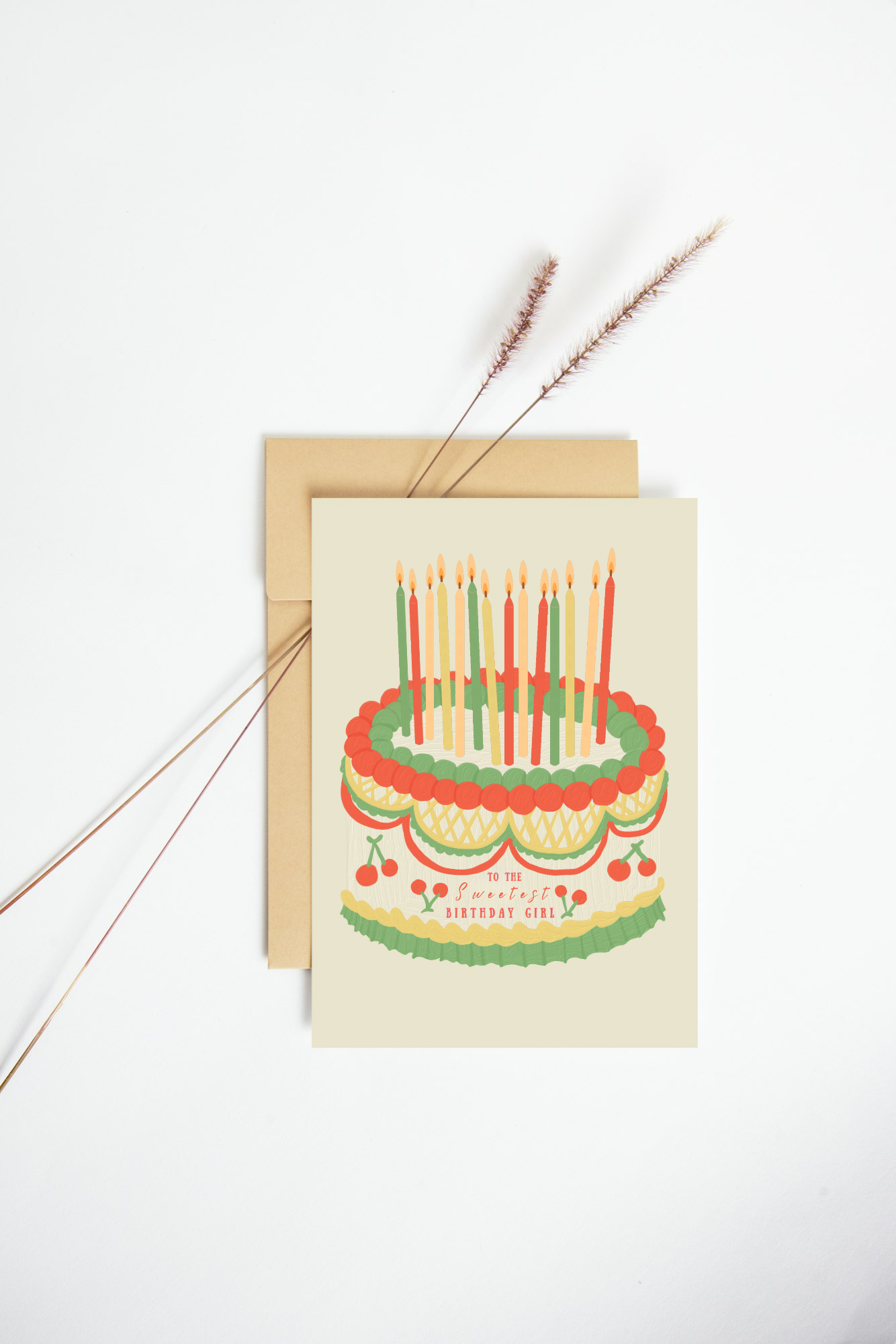 Cherry Cake Card