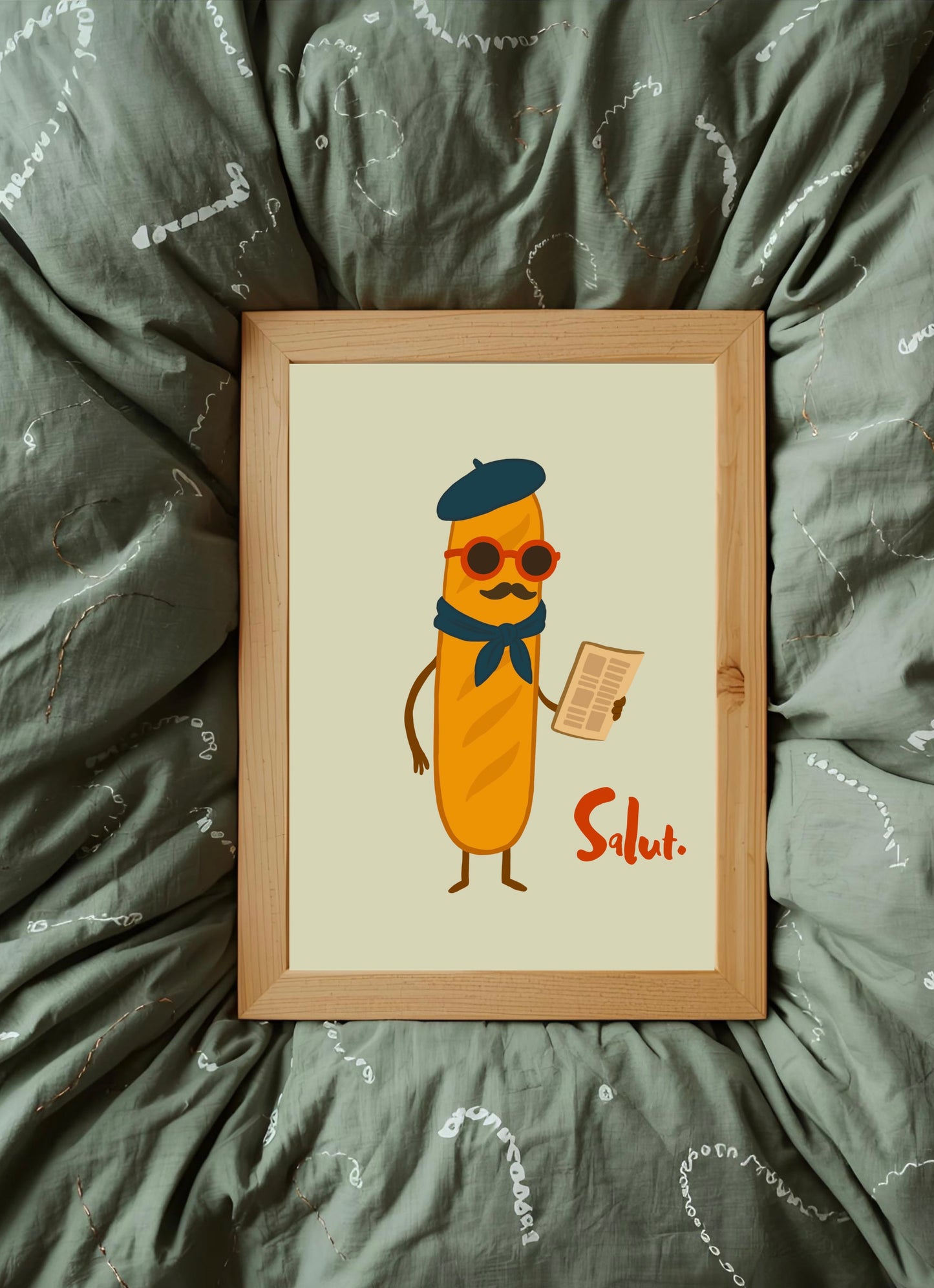 Salut Baguette Print