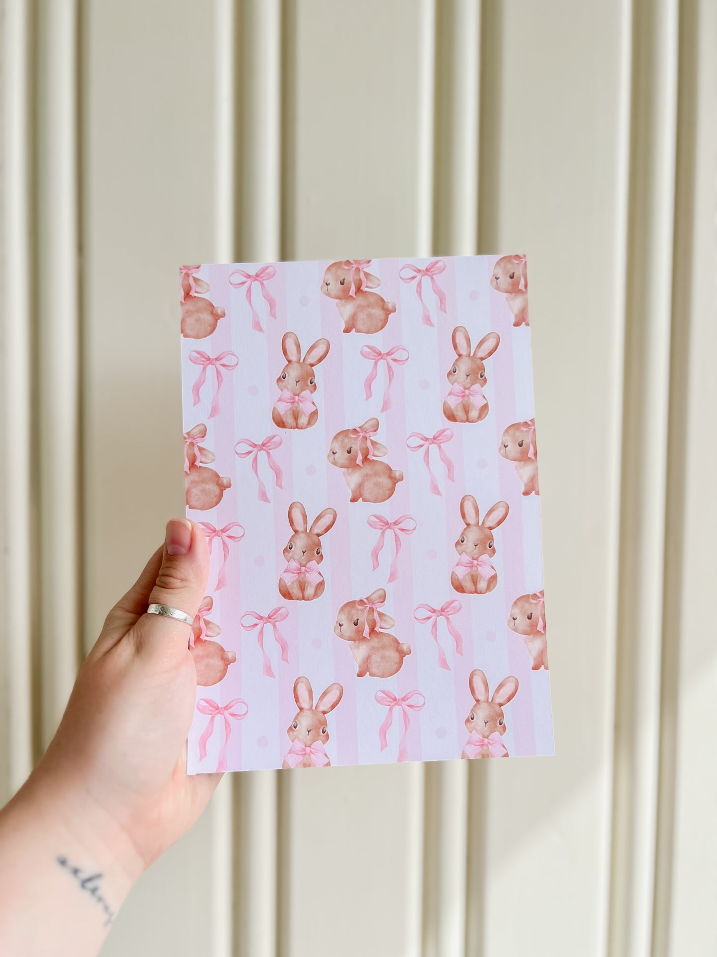 Easter Bunny Letter Pink