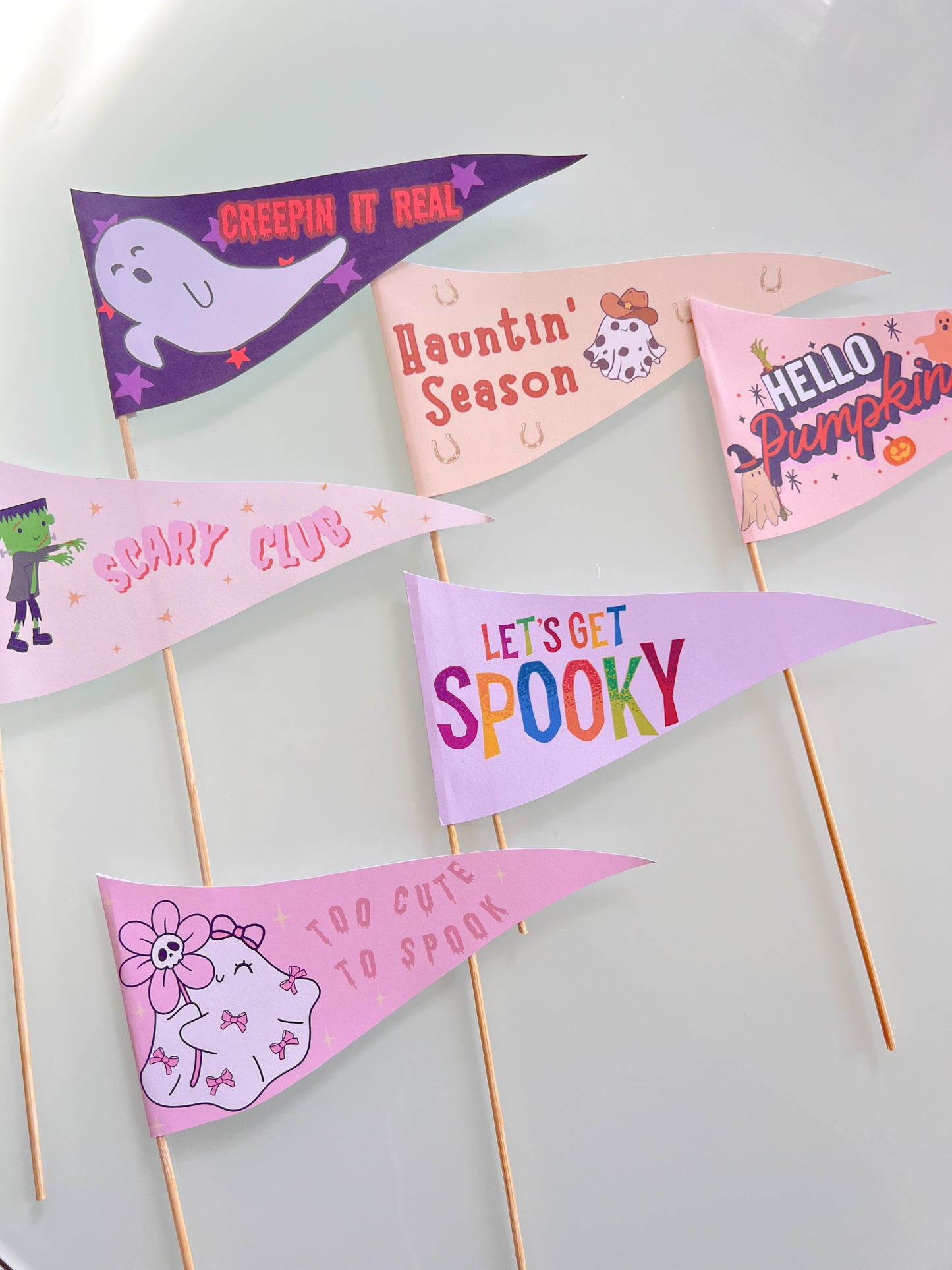 Halloween Mini Pennant Flags