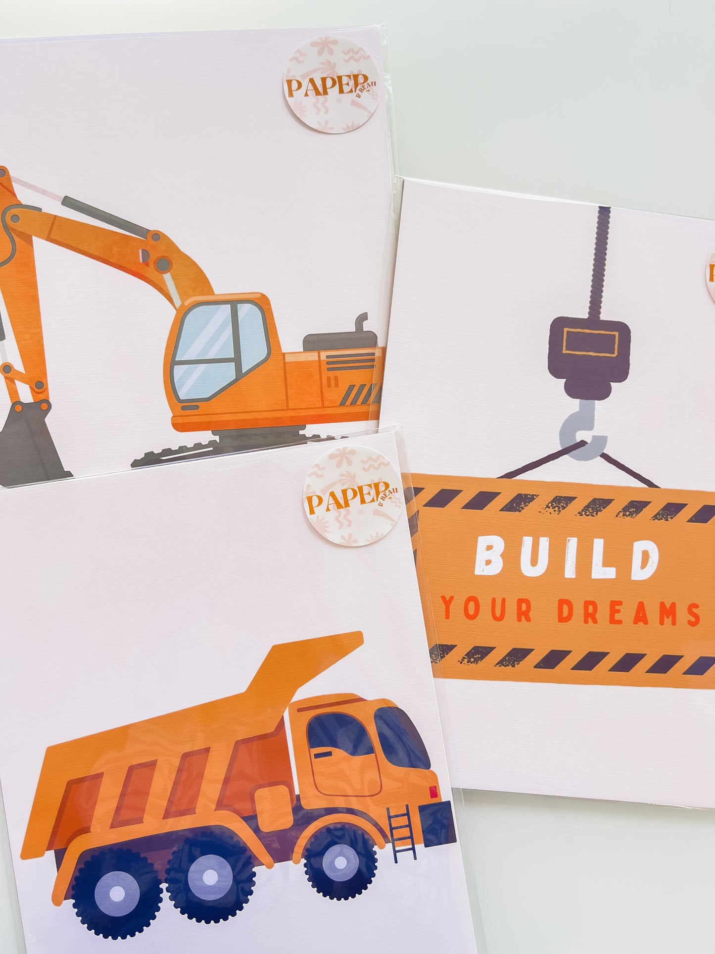 Construction Crew Print Set