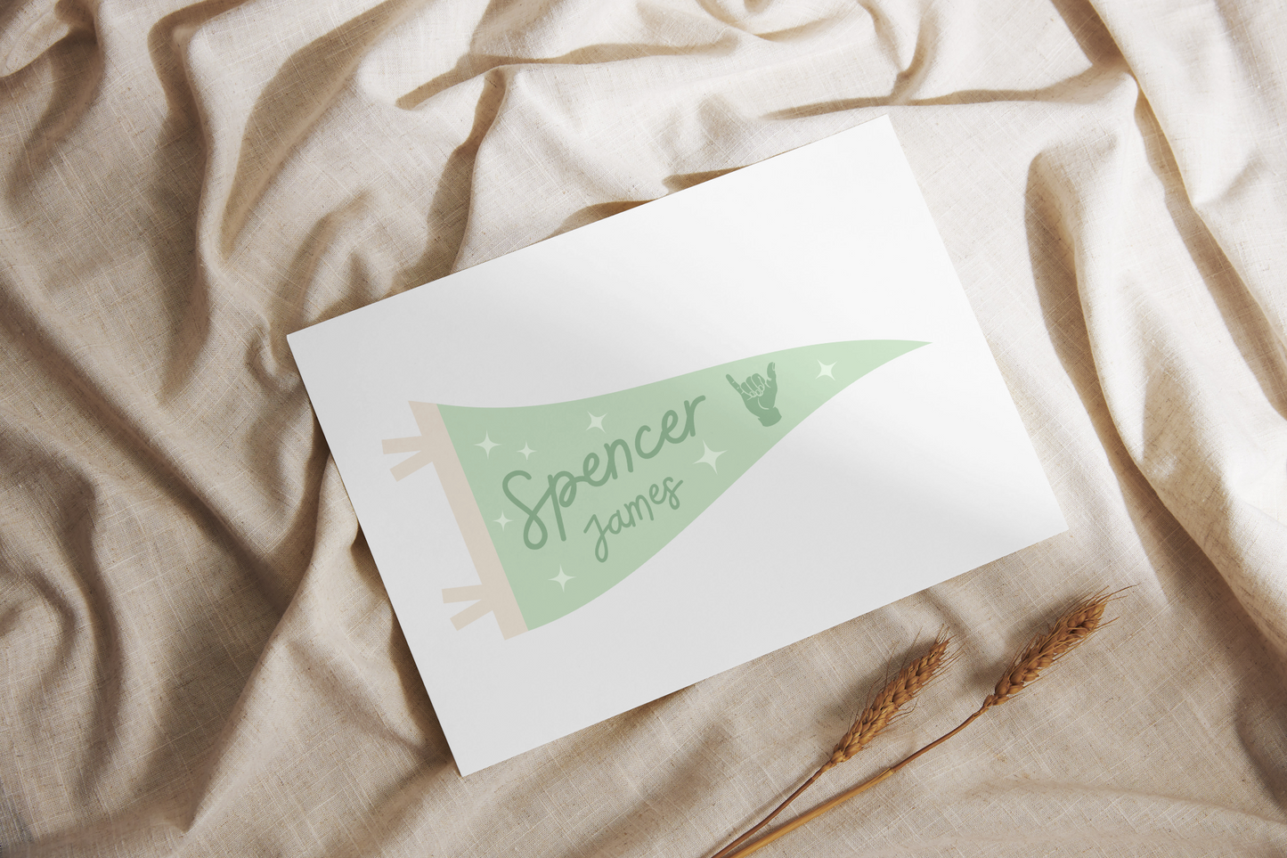 Pennant Banner Name print