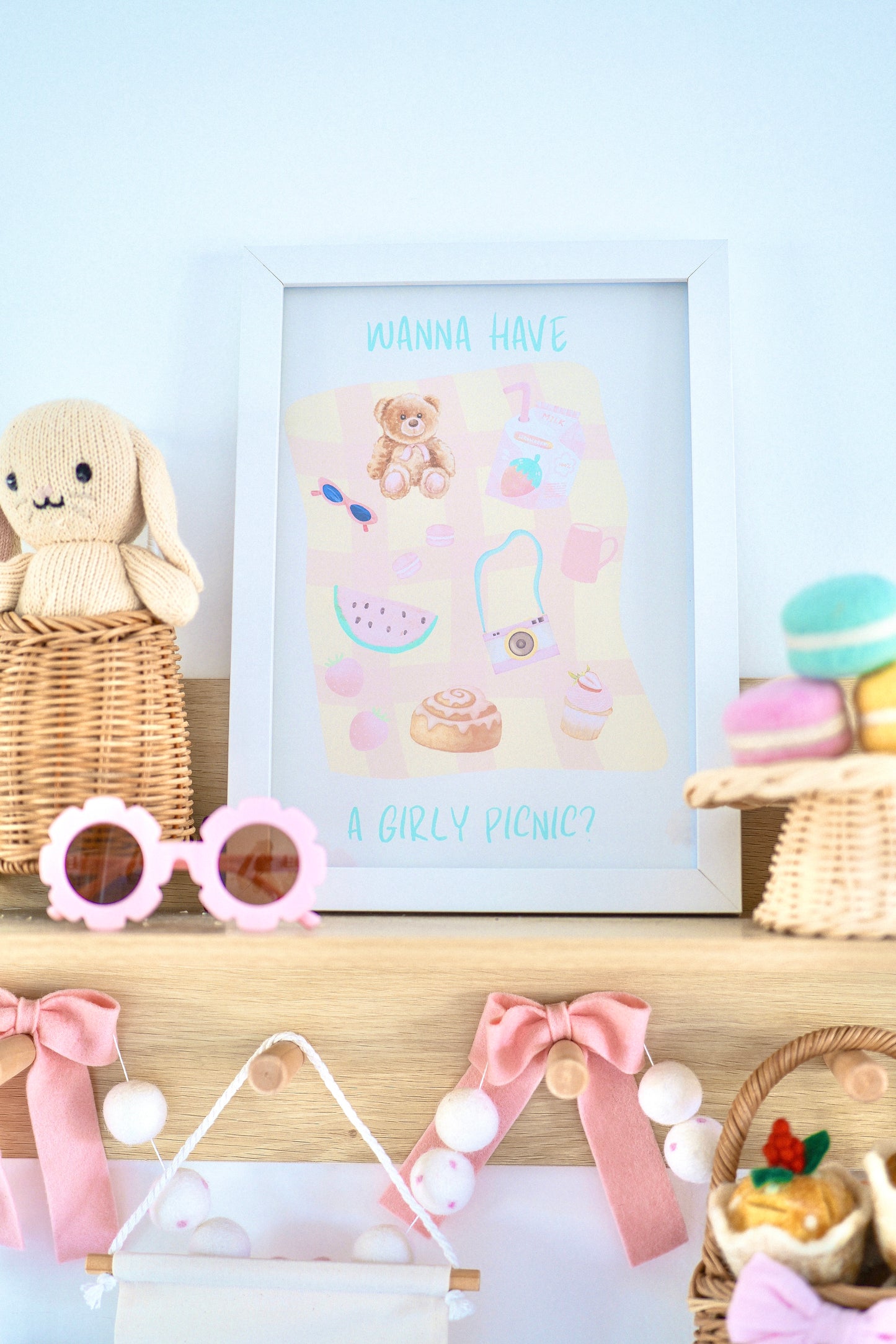 Girly Picnic Print
