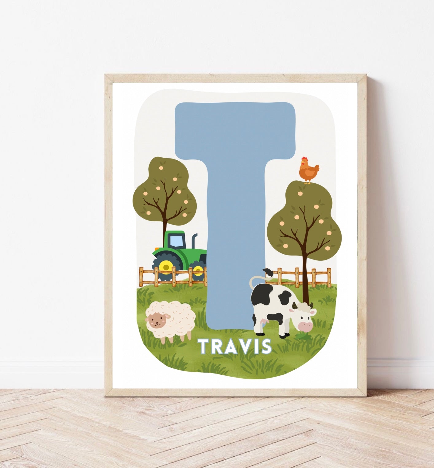 Farm Initial Print