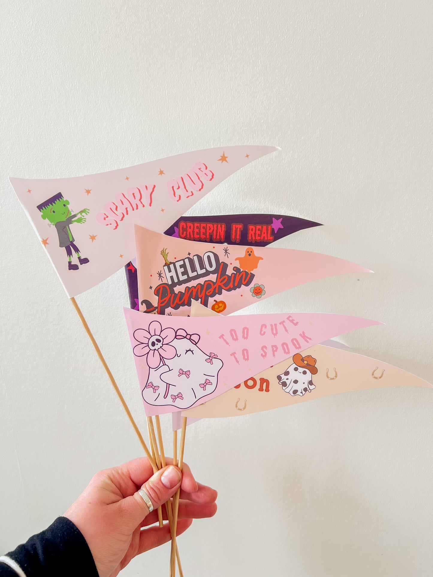 Halloween Mini Pennant Flags