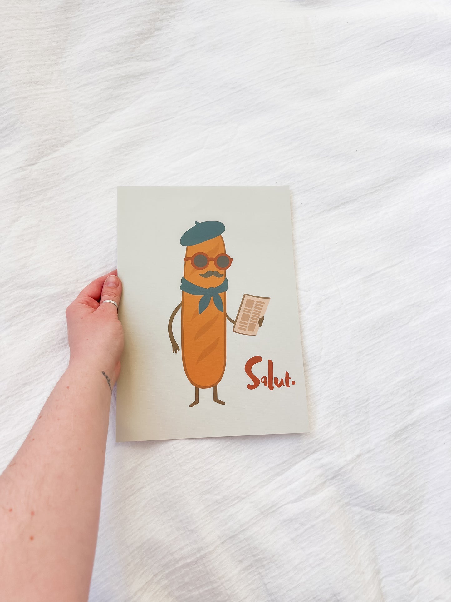 Salut Baguette Print