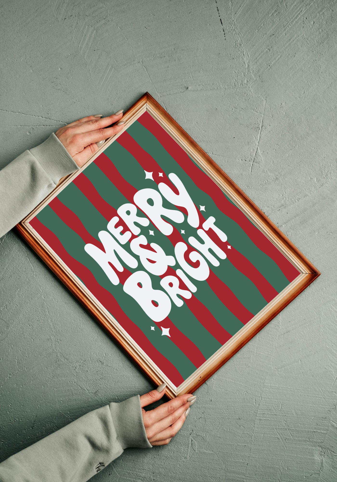 Traditional Merry Print