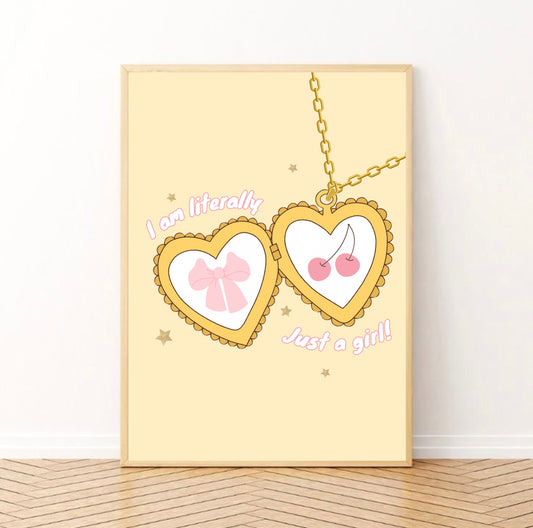 Just a Girl Print