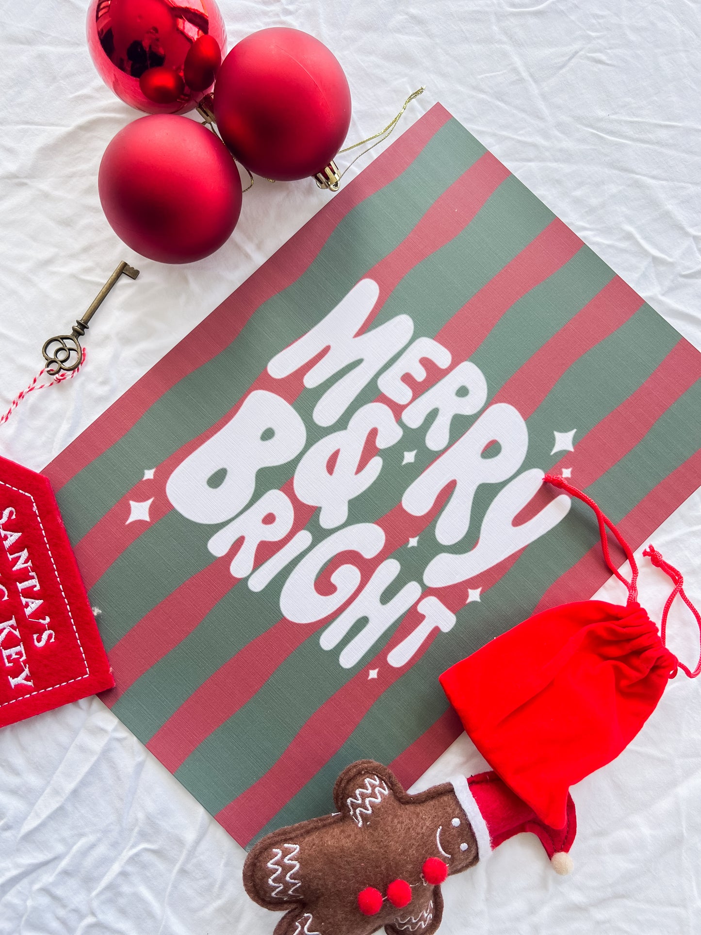 Traditional Merry Print