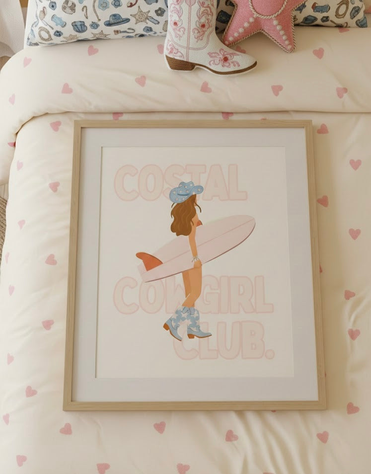 Coastal Cowgirl Club Print
