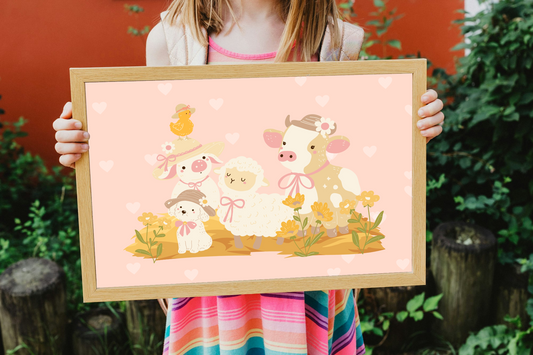Farmyard Friends Print