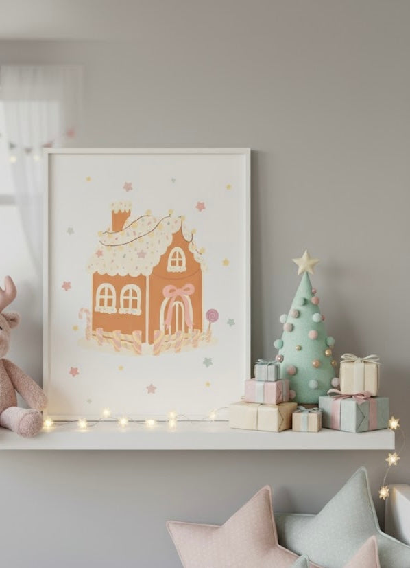 Pastel Gingerhouse Print