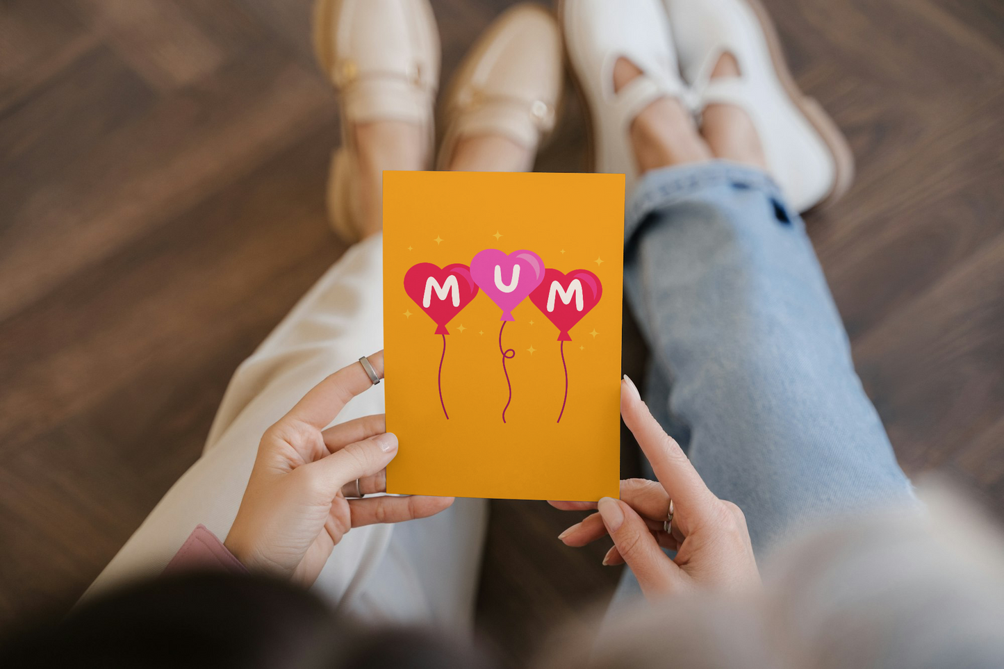 Mum Balloons Card
