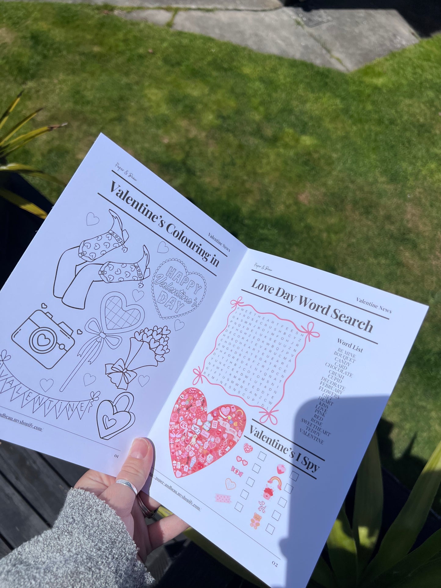 Valentine Times Activity Newspaper