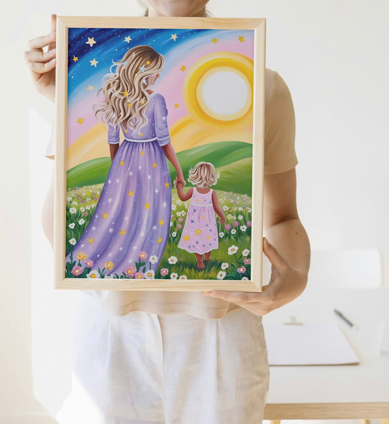 Sunrise & Meadows Print
