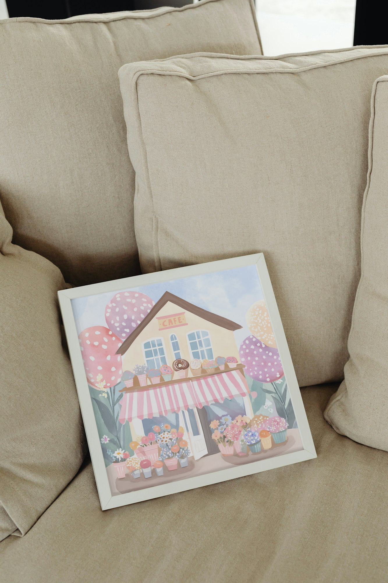 Cafe au Bloom Print