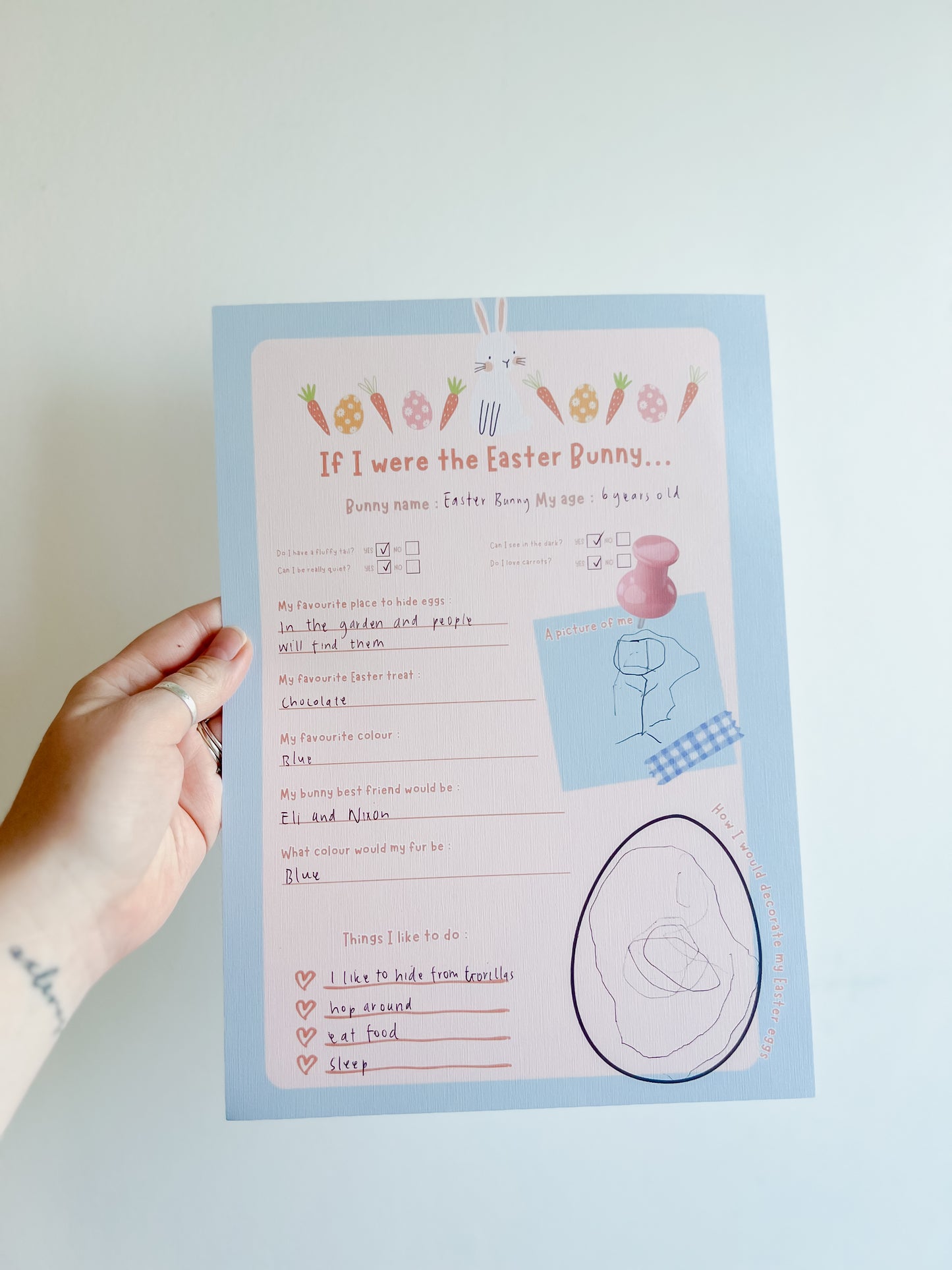 Easter Bunny Activity for Kids