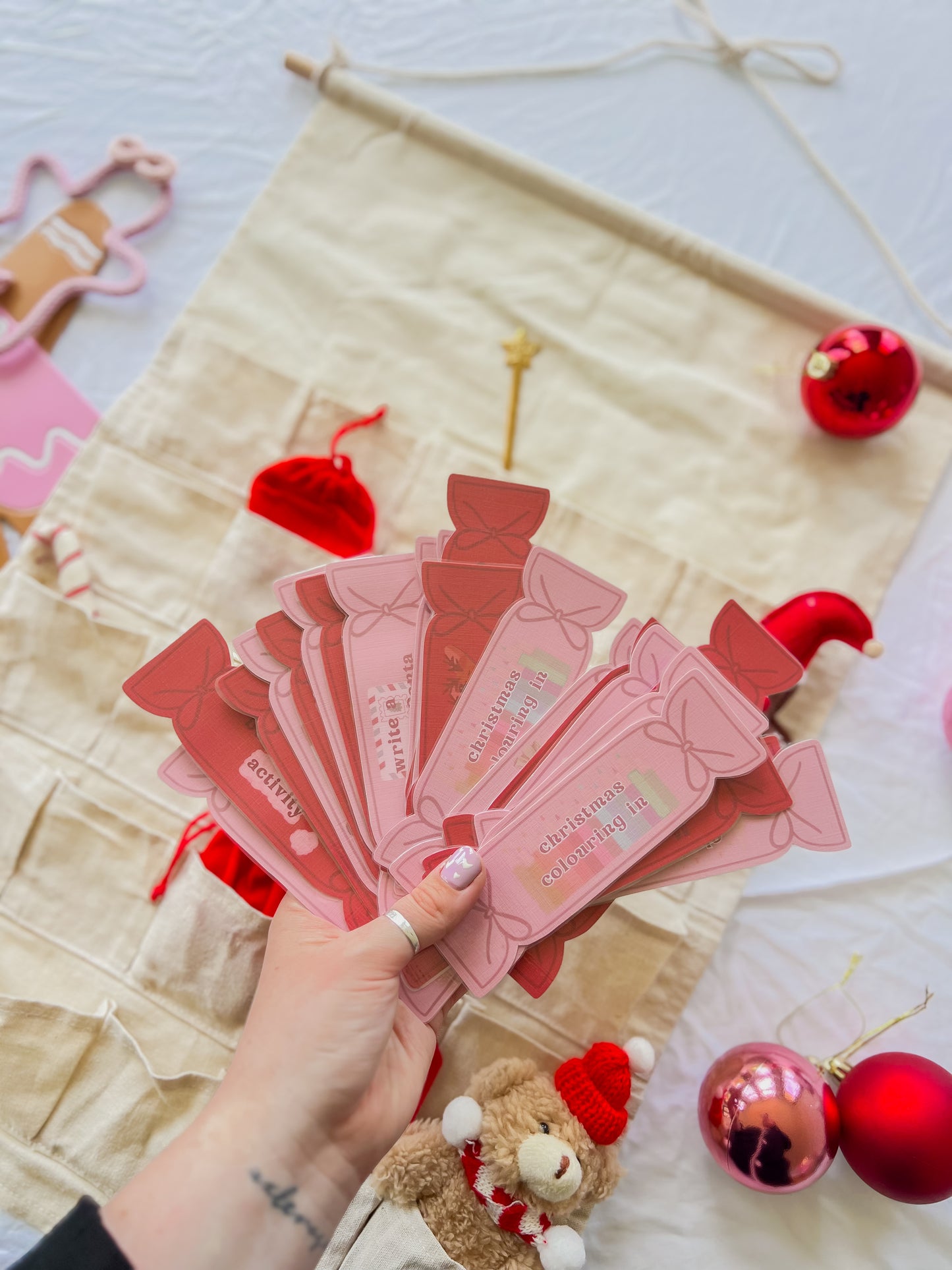 Christmas Cracker Advent Calendar Cards