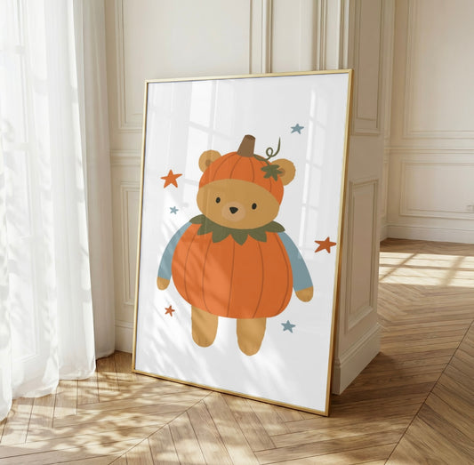 Pumpkin Bear Print