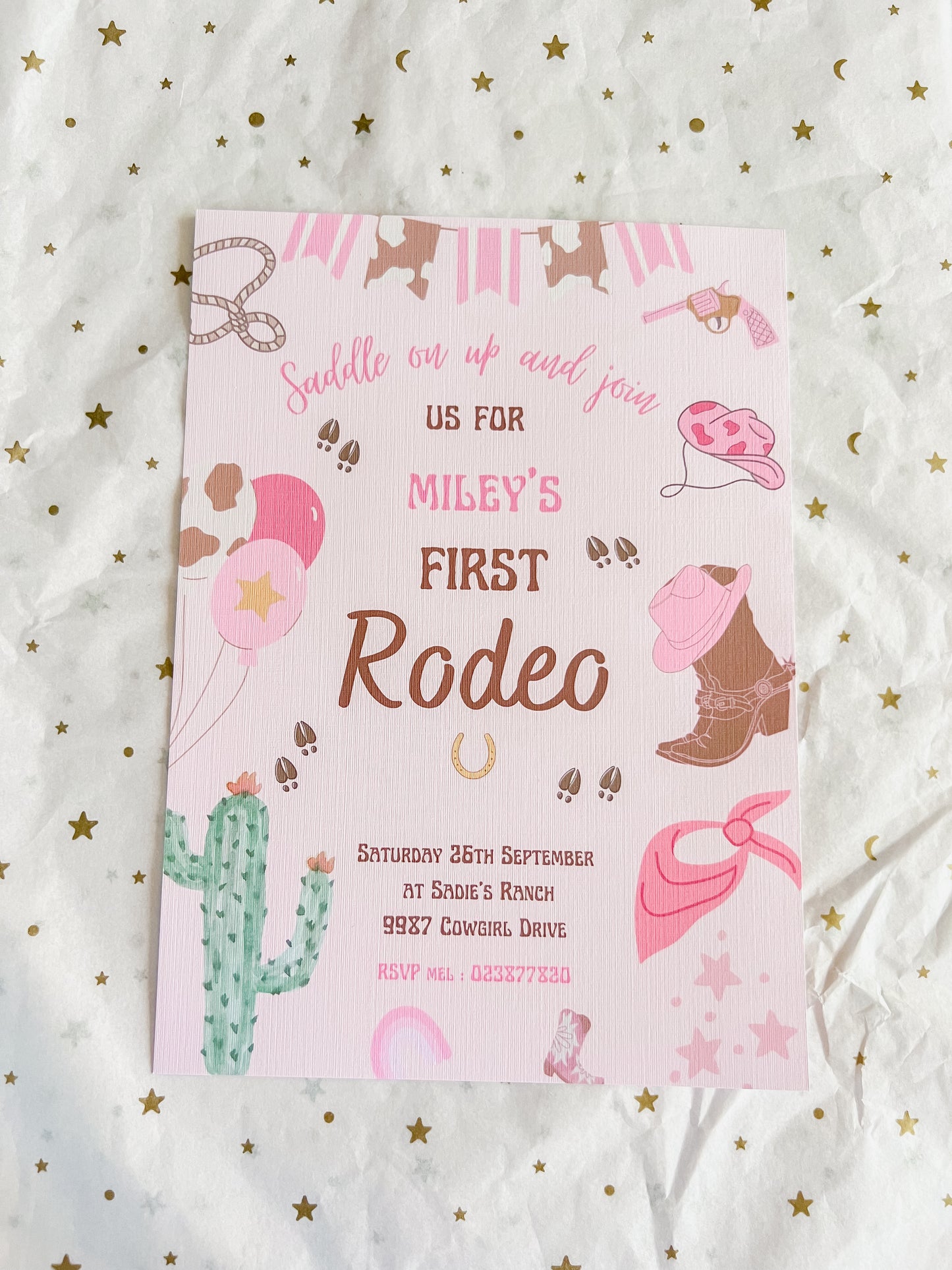 First Rodeo Party Invitation