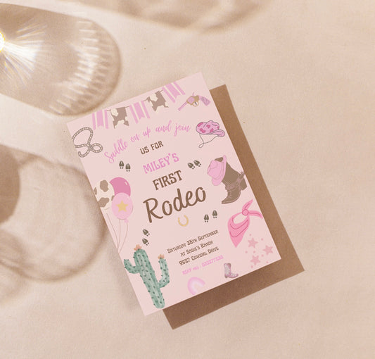 First Rodeo Party Invitation