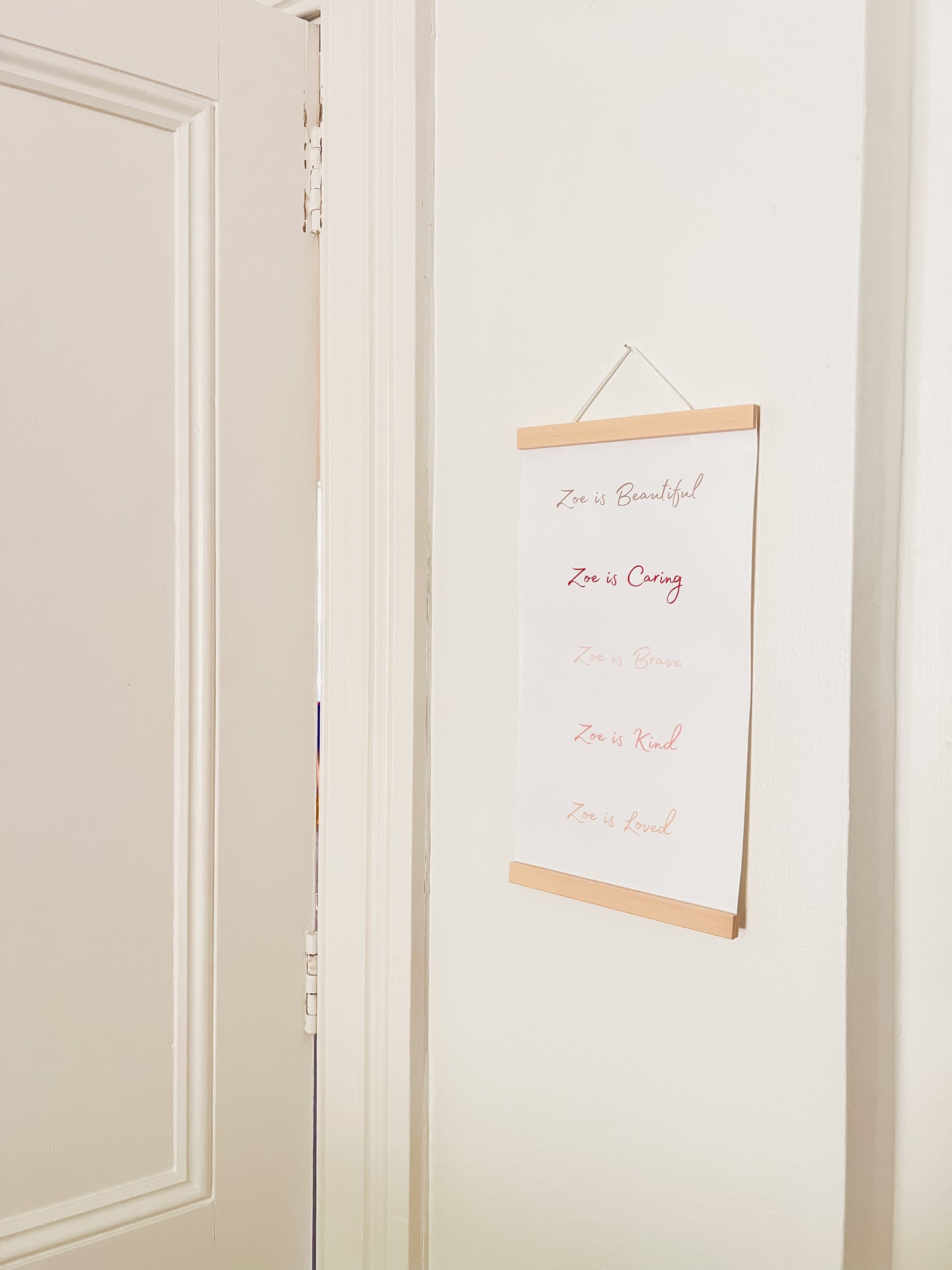 Personalised Affirmation Canvas Hangers