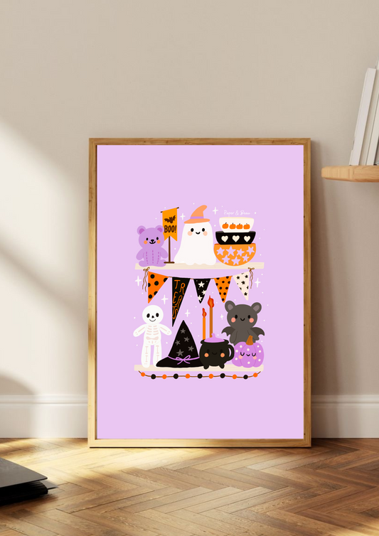 Spooky Shelf Print