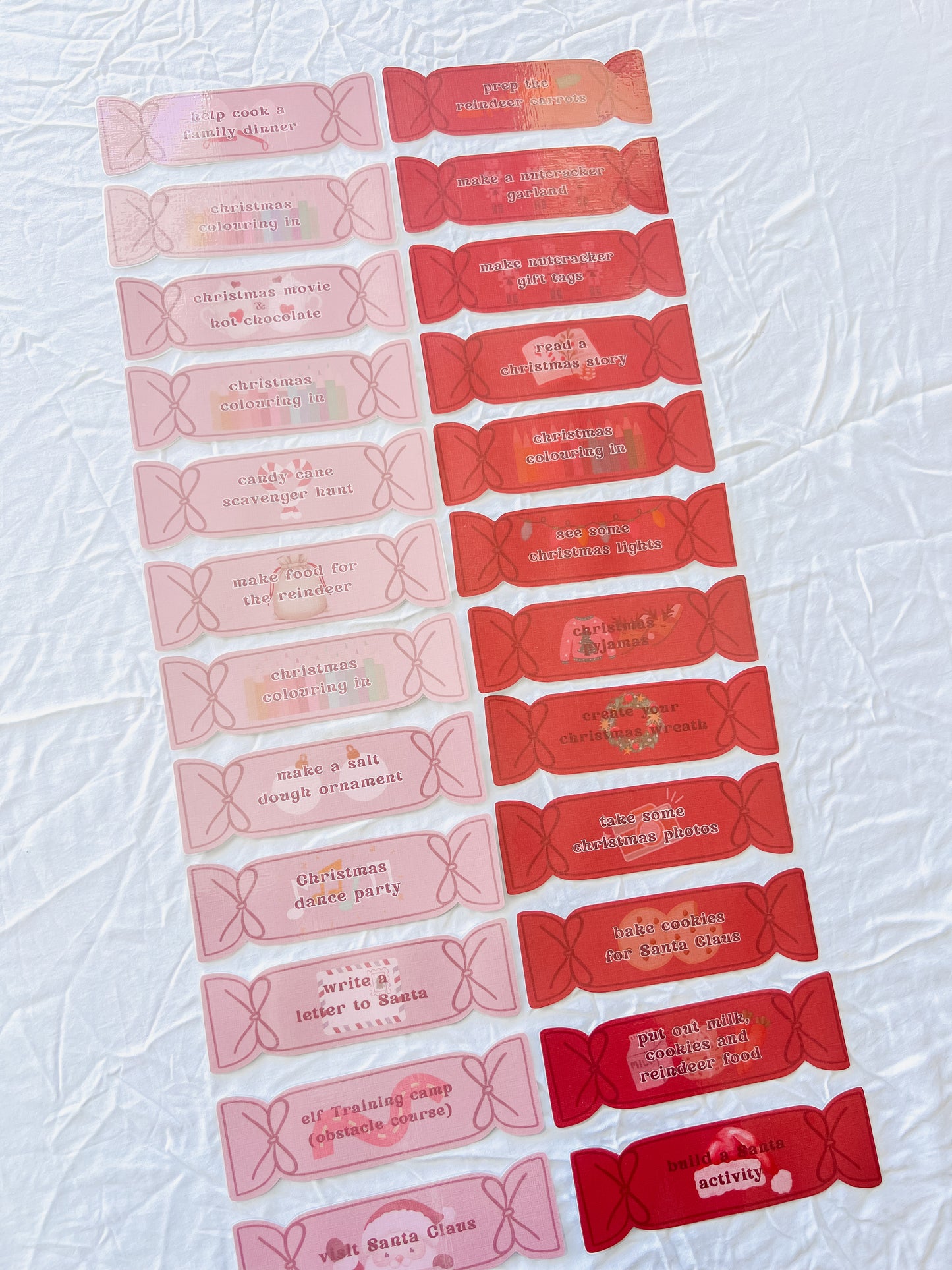 Christmas Cracker Advent Calendar Cards