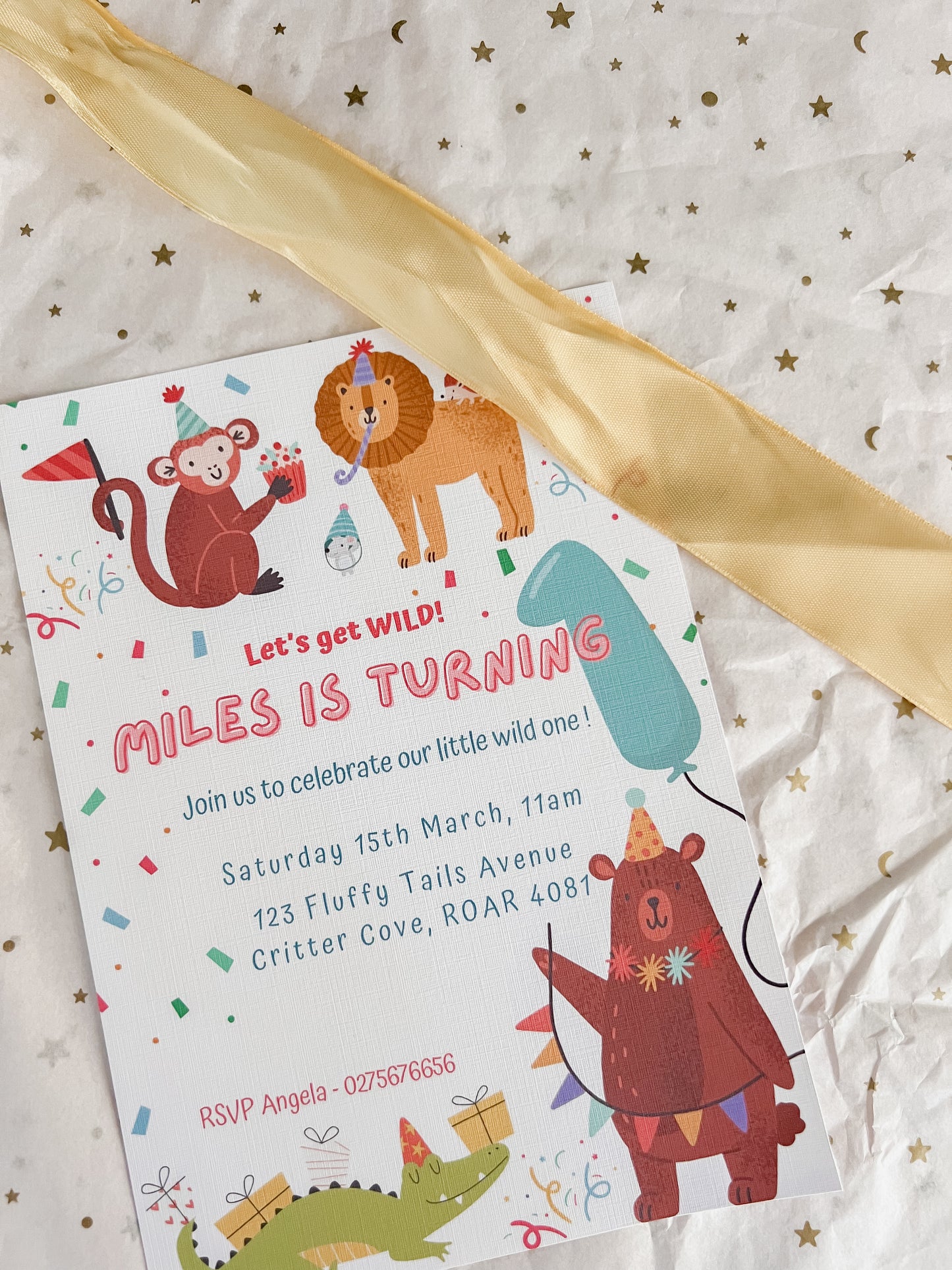 Let’s Get Wild Party Invitation