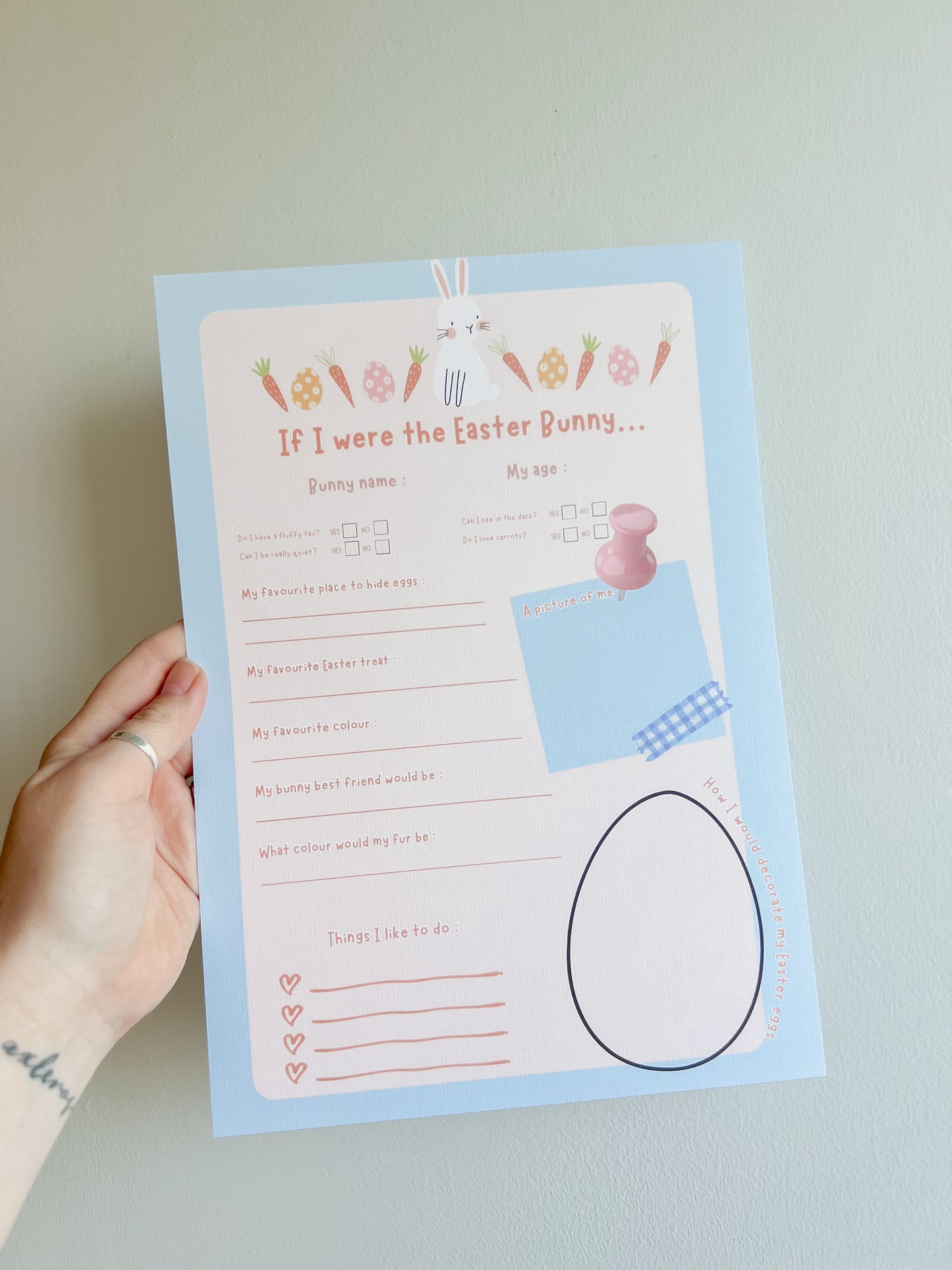 Easter Bunny Activity for Kids