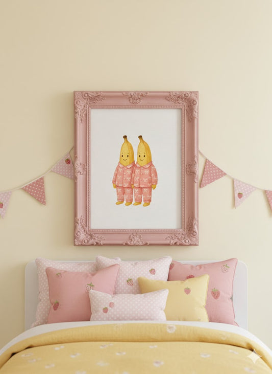 Girly Banana’s in Pyjamas Print