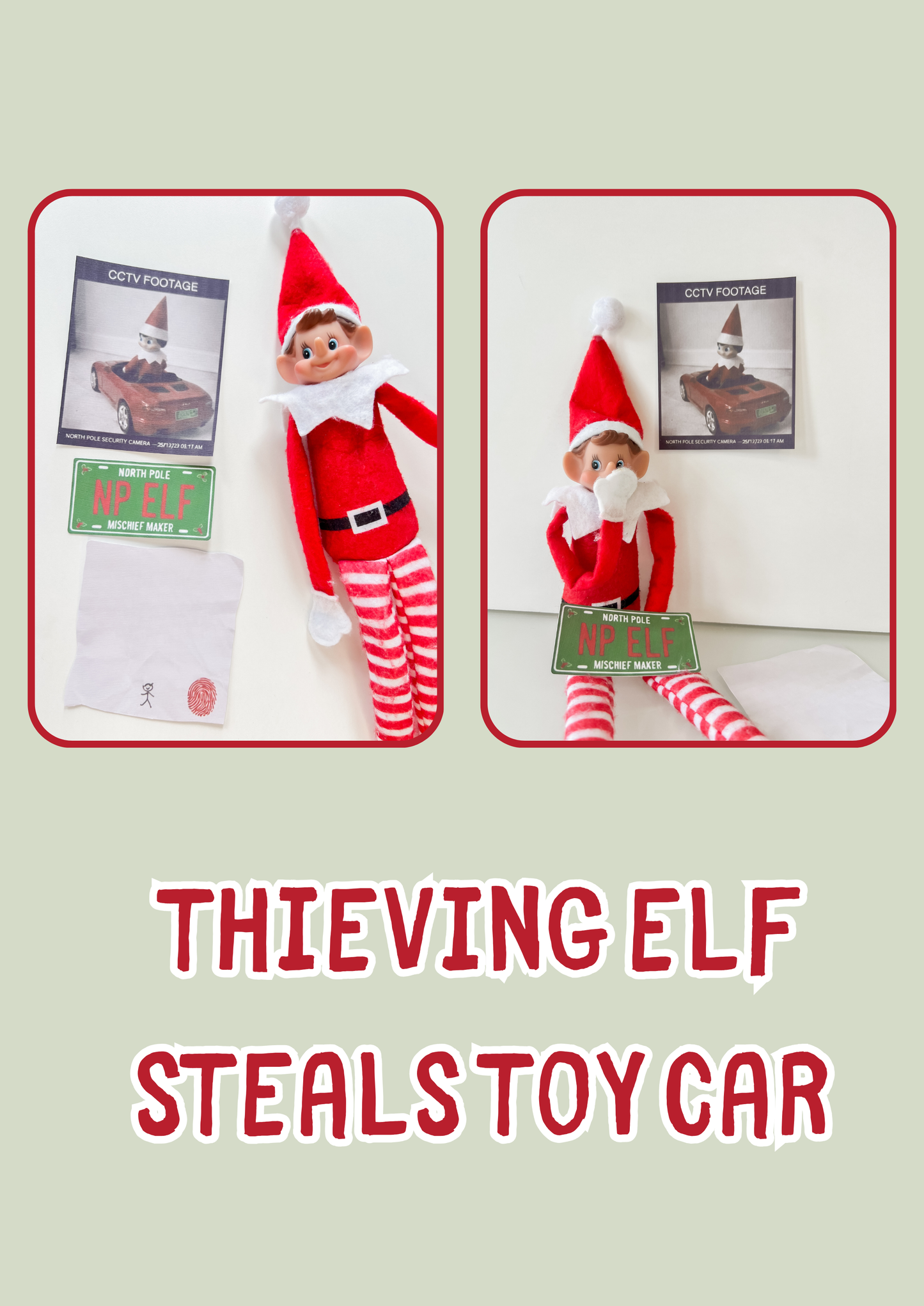 Digital & Physical Elf on the Shelf Props Bundle
