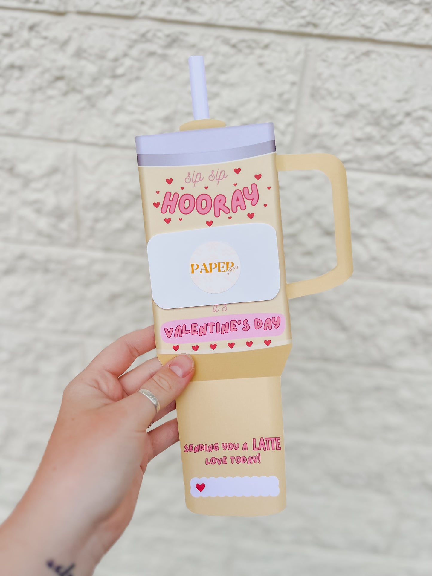 Sip & Gift Cup Card Holders