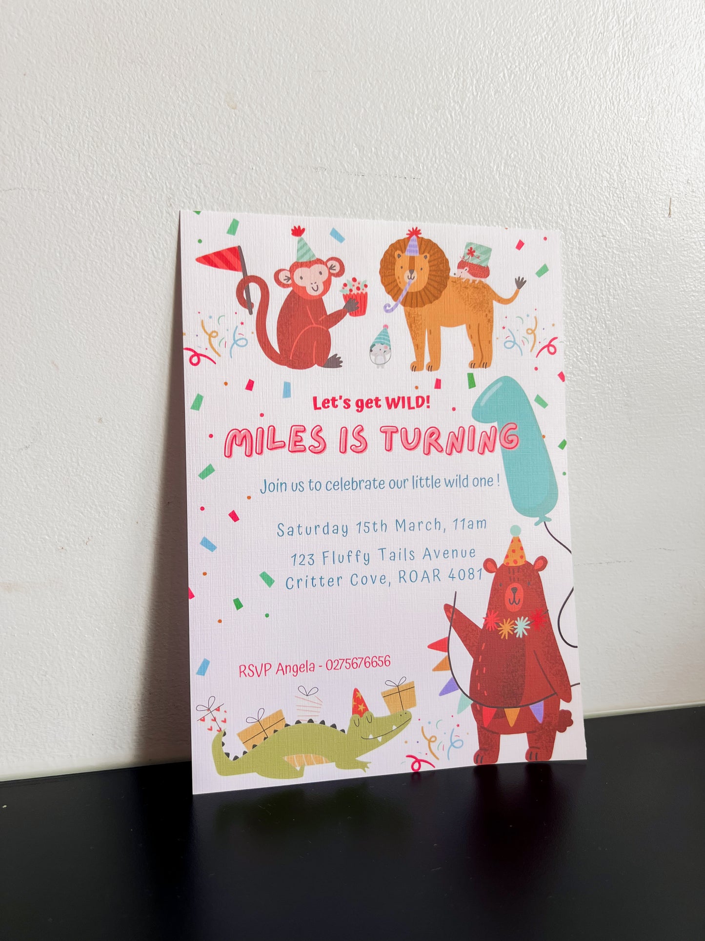 Let’s Get Wild Party Invitation