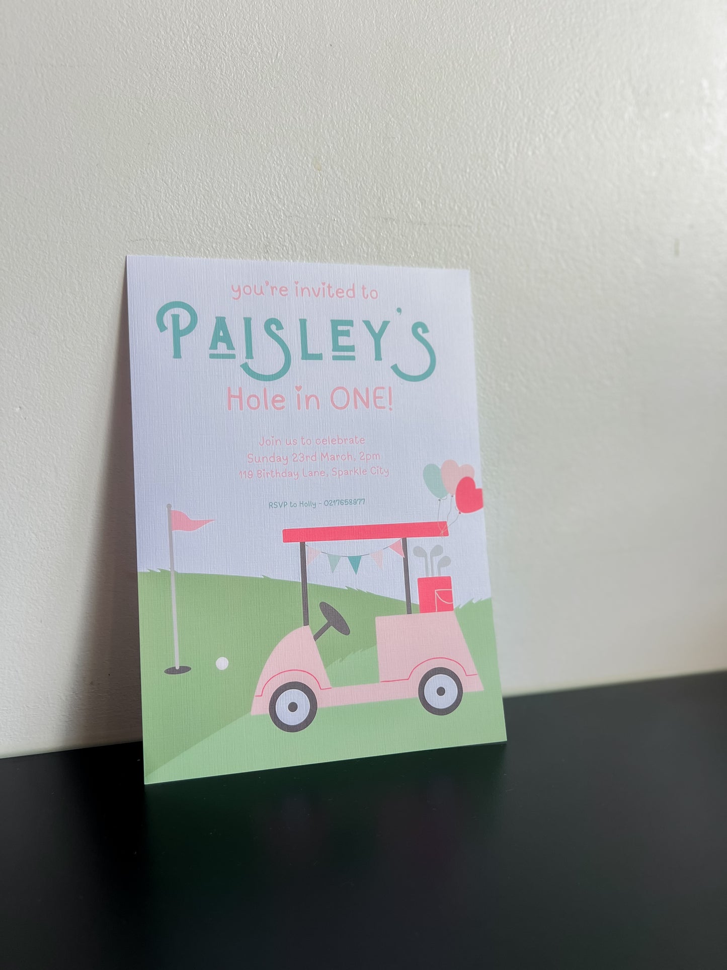 Hole in One Party Invitation
