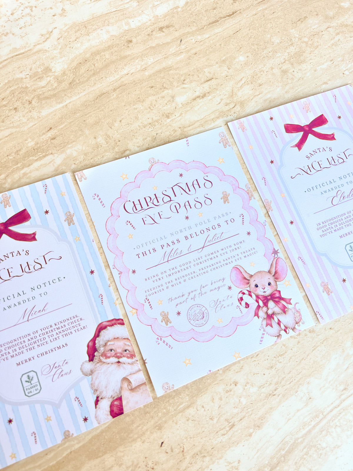 Nice List Letter Set
