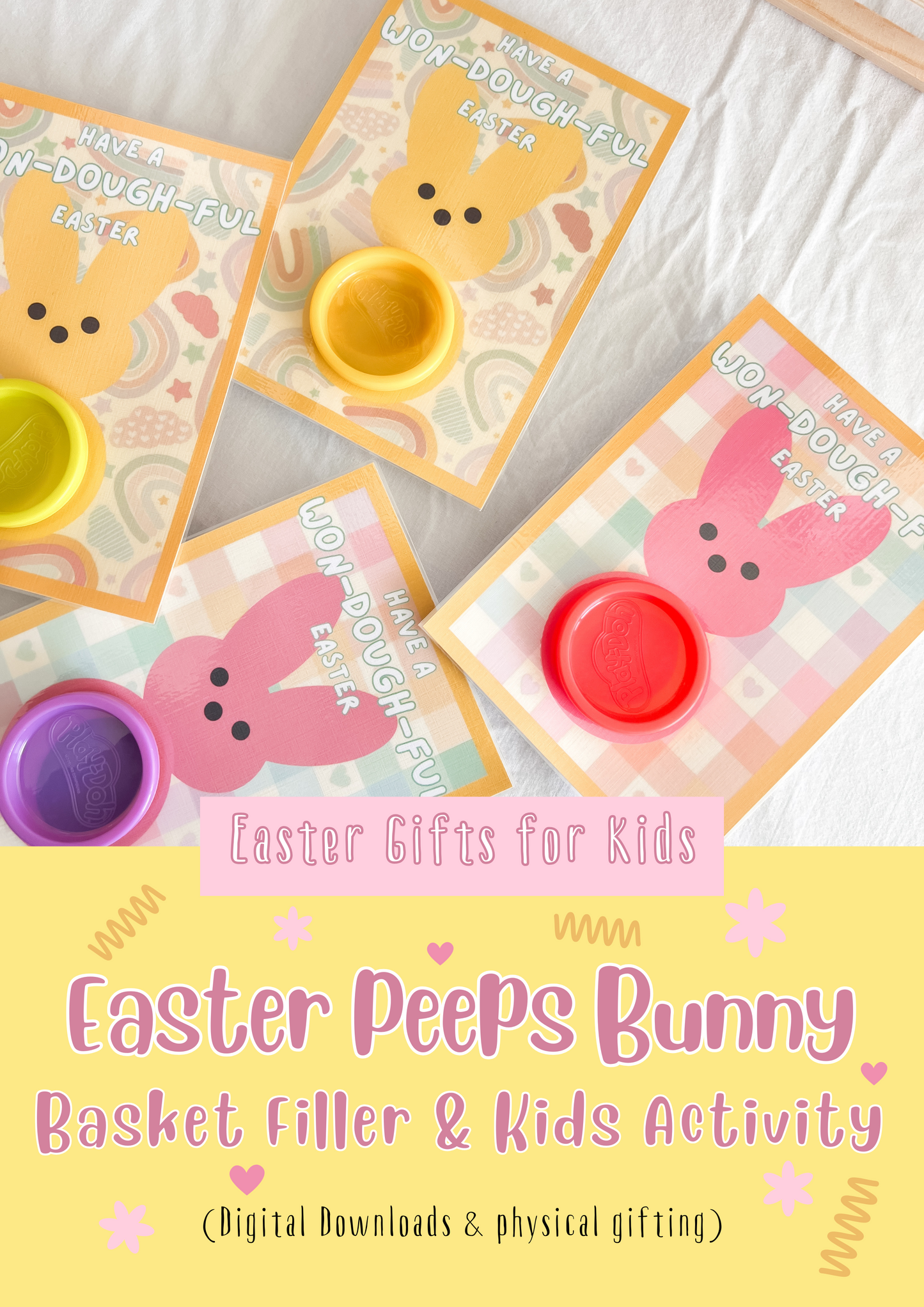 Easter Peeps Playdough Holder