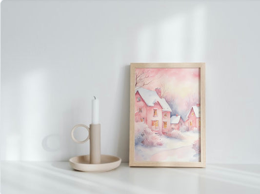 Christmas Village Print