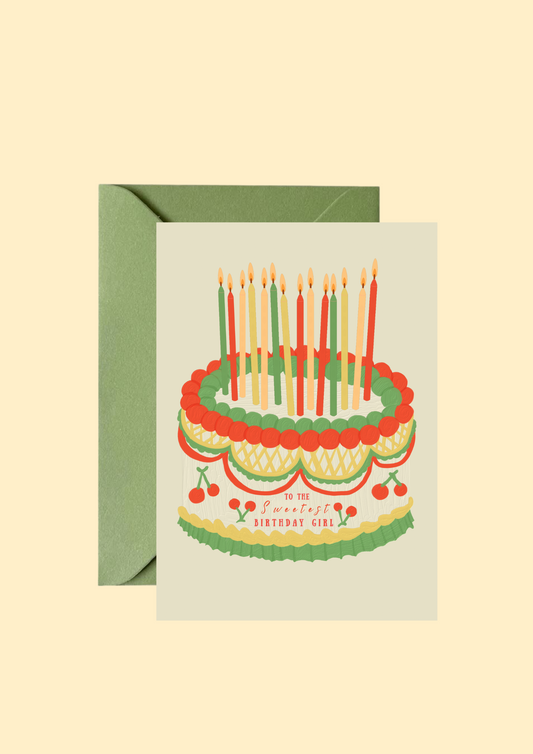 Cherry Cake Card
