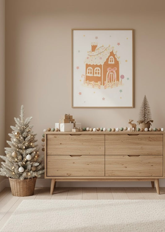 Pastel Gingerhouse Print