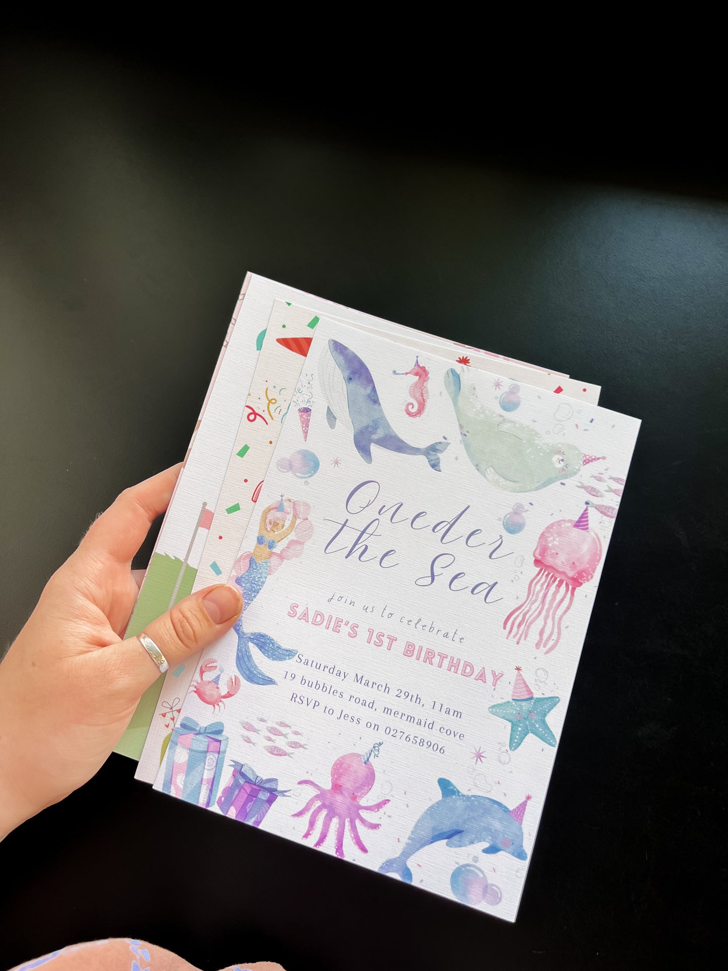 Oneder the Sea Party Invitation