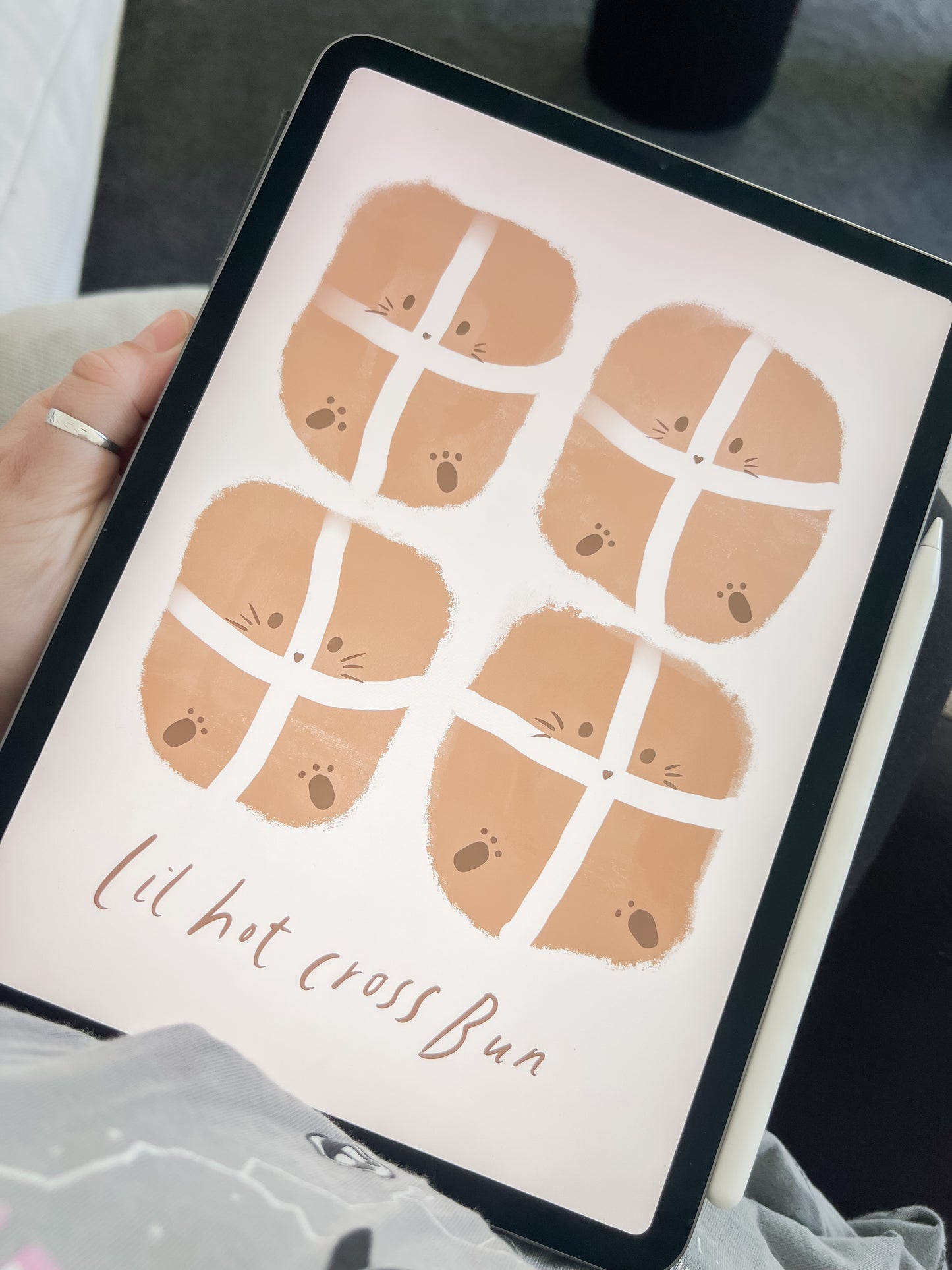 Lil Hot Cross Bun Print