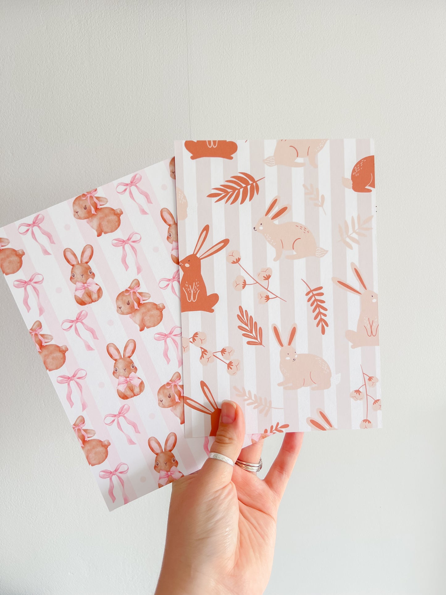 Easter Bunny Letter Pink