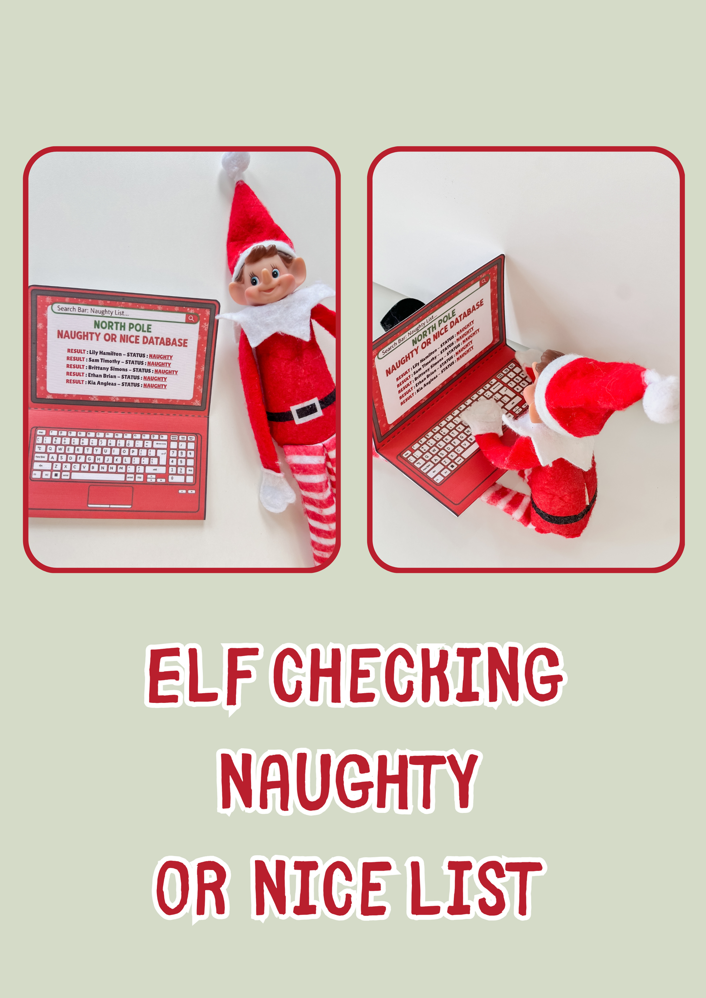 Digital & Physical Elf on the Shelf Props Bundle