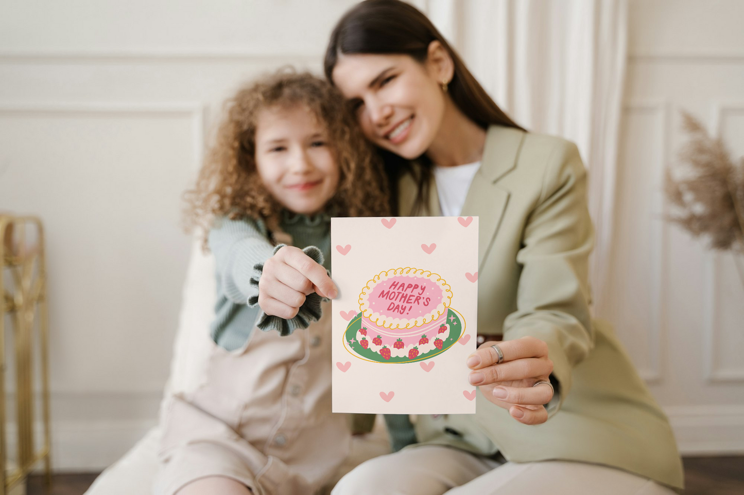 Mums Cake Card